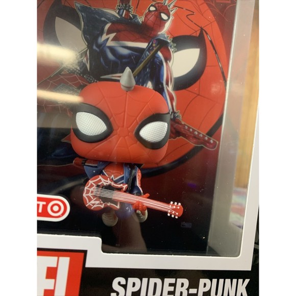 Funko Pop! Marvel Spider-Man Spider-Punk Target Exclusive Comic cover W Case New - Picture 2 of 8